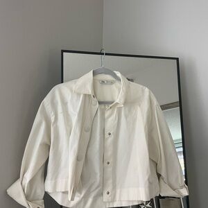 Zara Cream Blazer Jacket